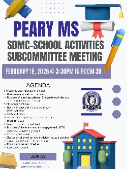 Please join our SDMC-School Activity Subcommittee Meeting
